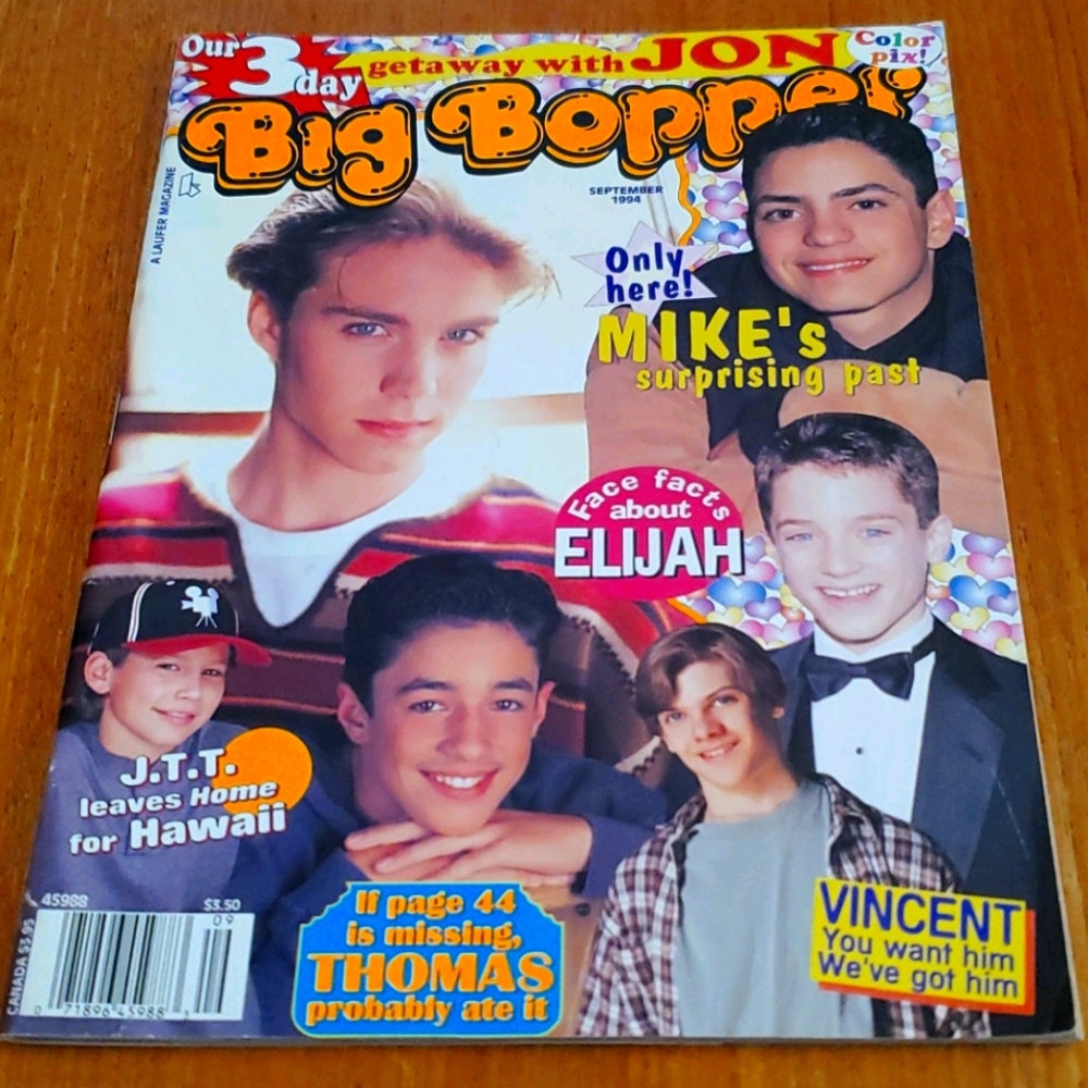 Vintage September 1994 Big Bopper Magazine